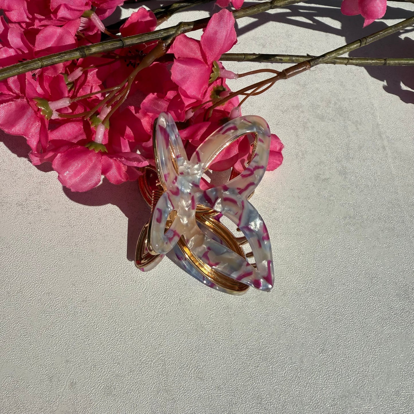 Butterfly Metall Clip / Lavender Sky