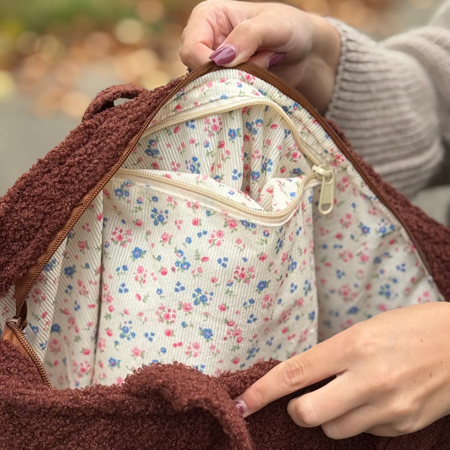 Cozy Teddy Tasche / Schoko