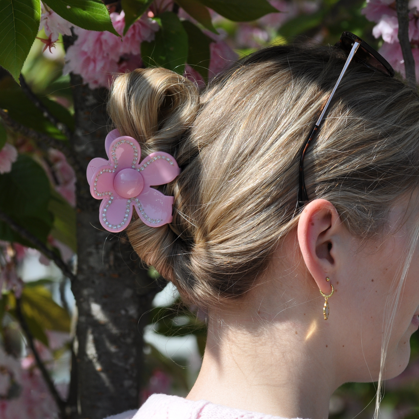 FlowerPower Clip / Rosa Diamond