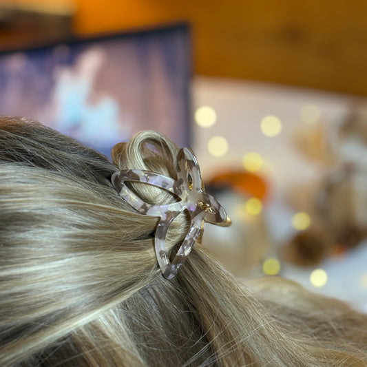 Butterfly Metall Clip / Brown Glow