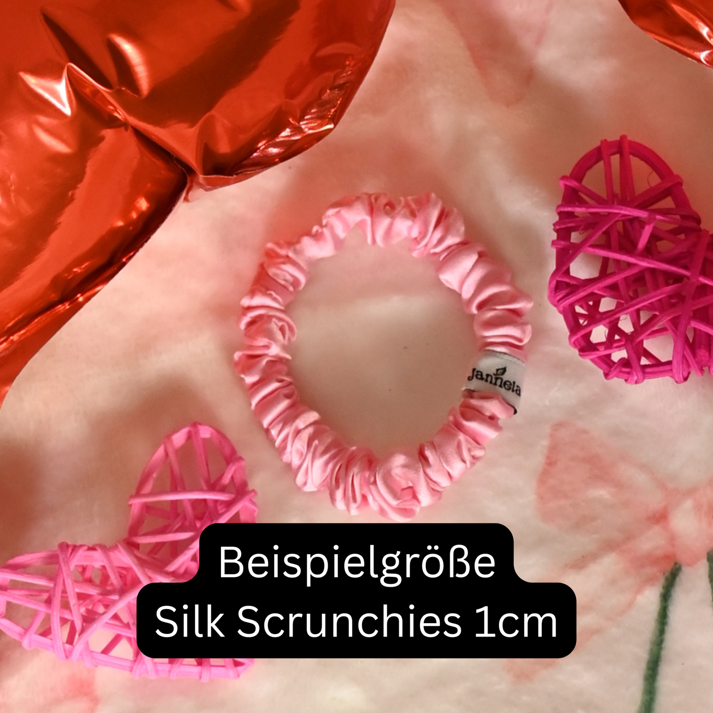 Silk Scrunchies / 4er Set 1cm (2.Wahl)