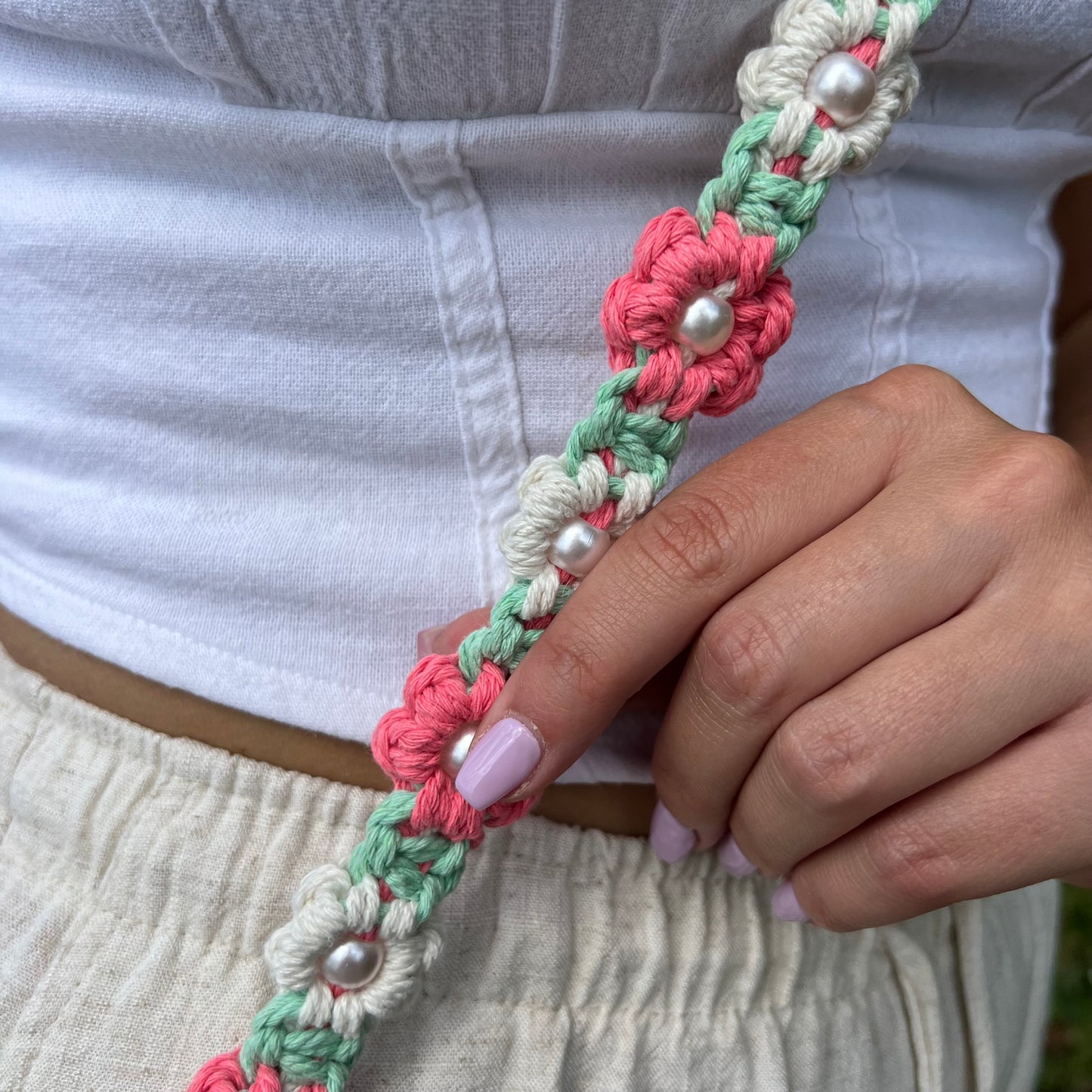 Handykette / Summer Flower Mint
