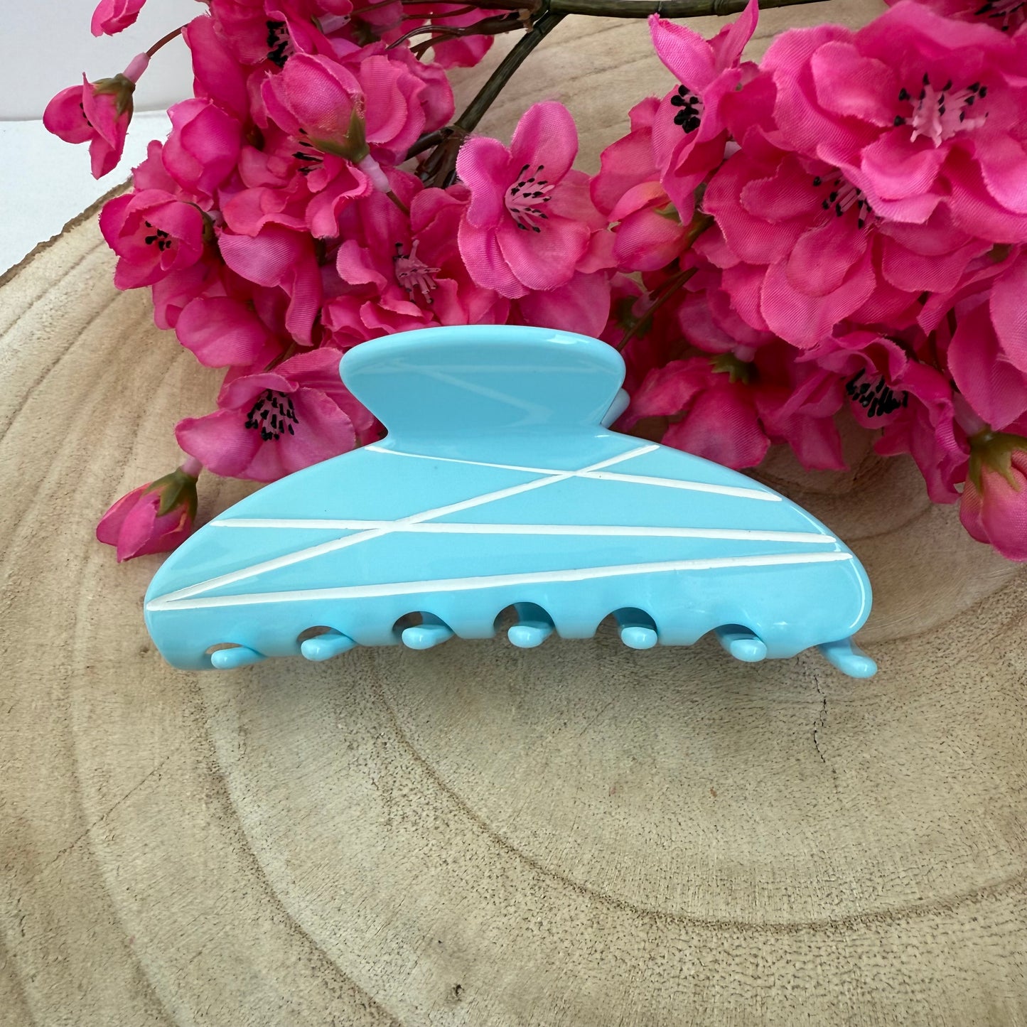 Round Clip / BlueStripes L