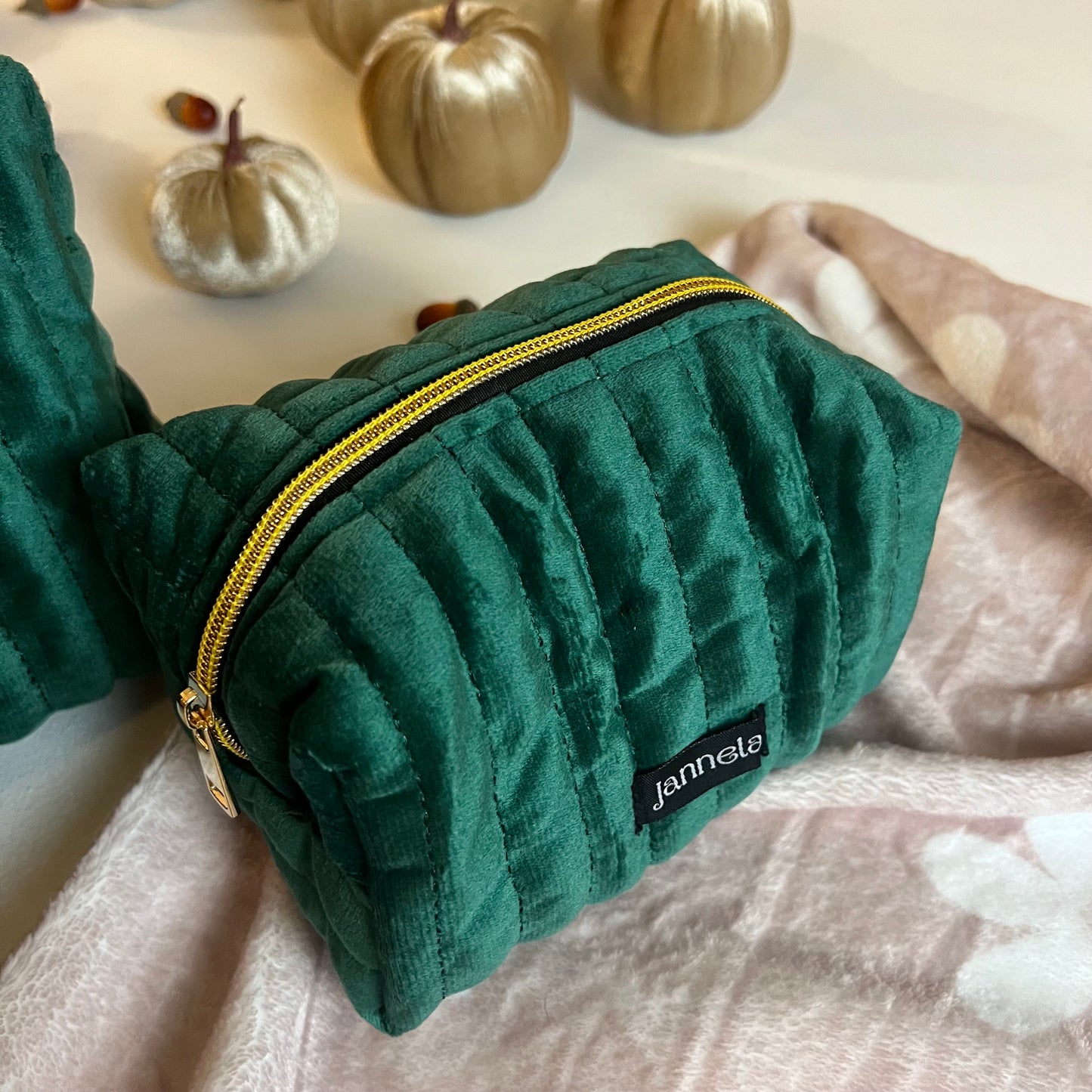 Kosmetiktasche /Golden Green M