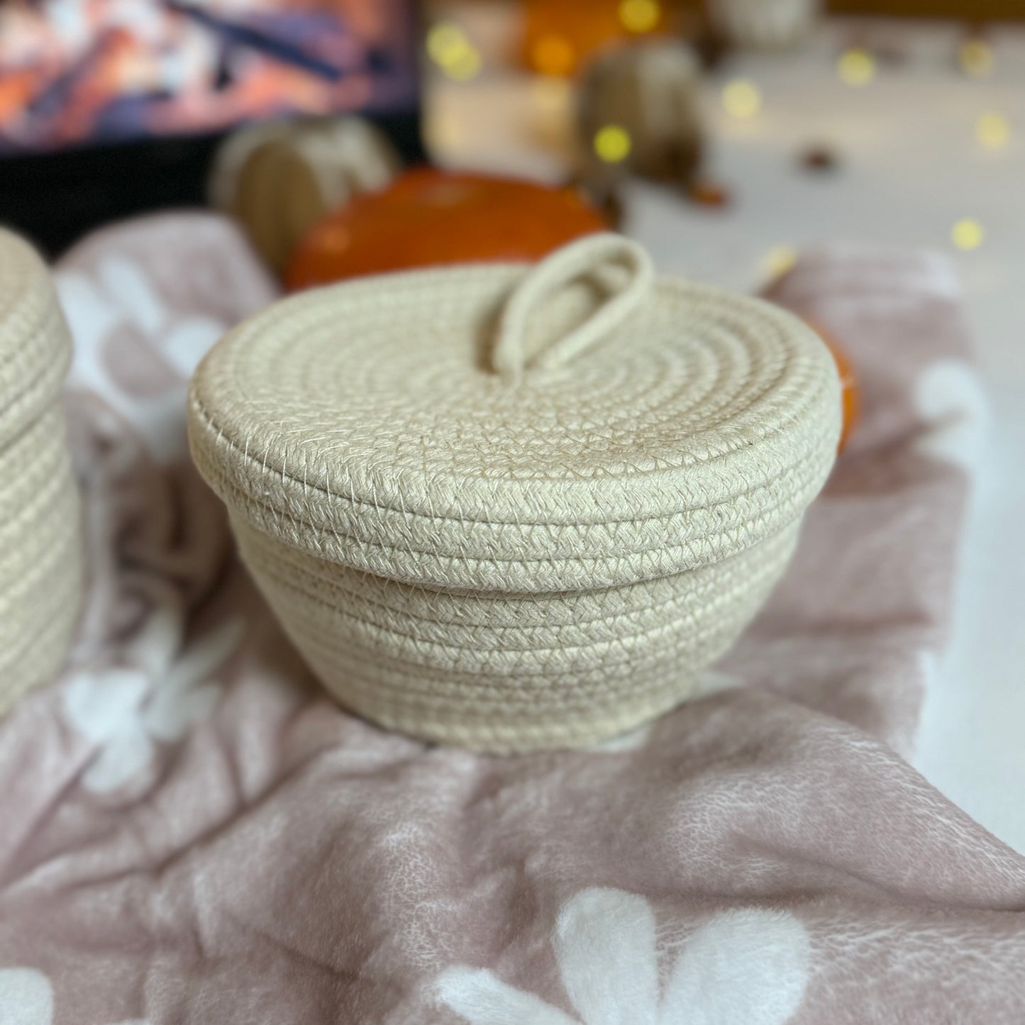 Aufbewahrungskorb / Creamy 2er Set