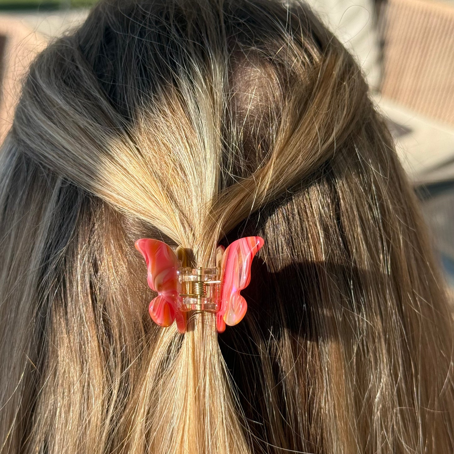 Haarklammer Baby Schmetterling Fire