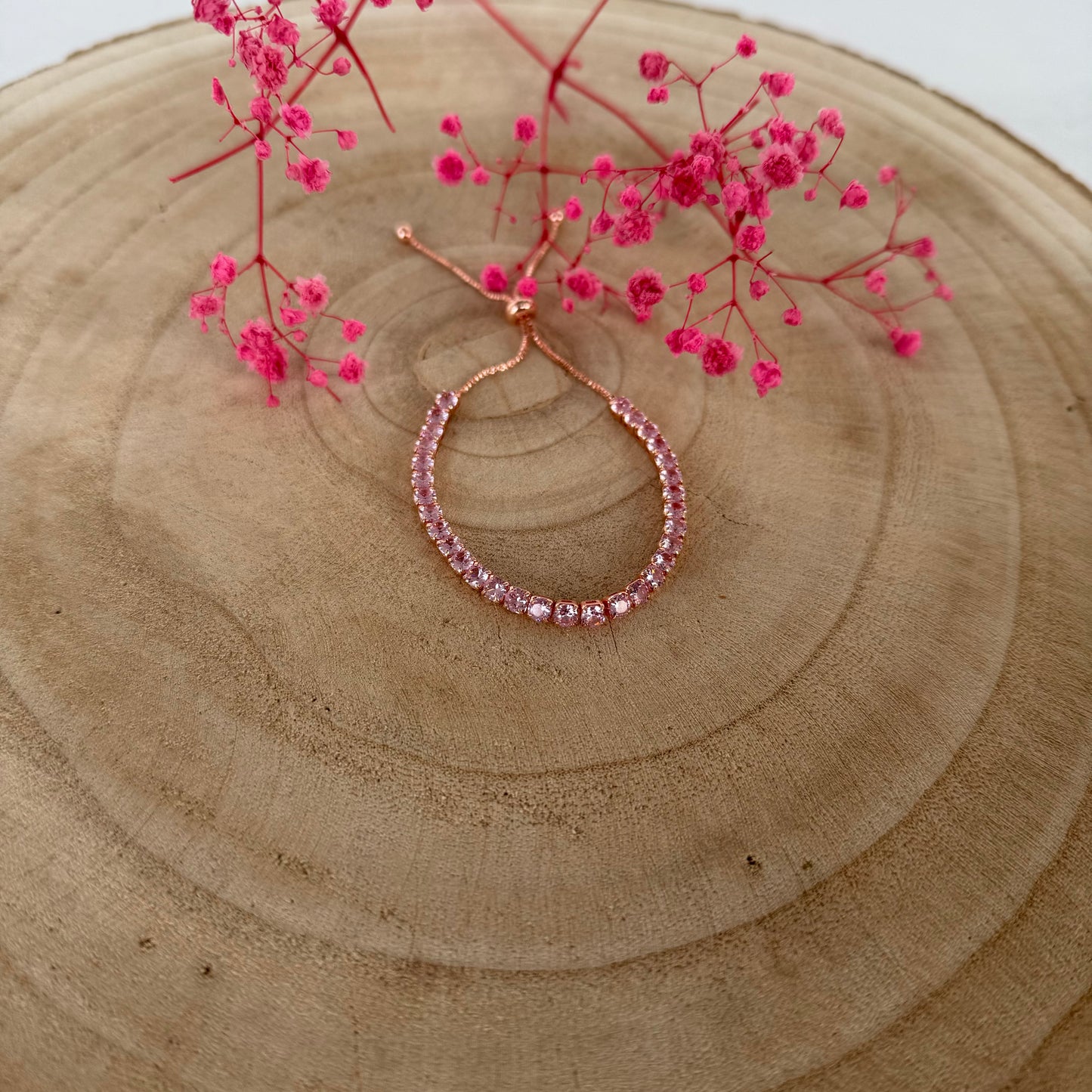 Armband / Strass Rosa