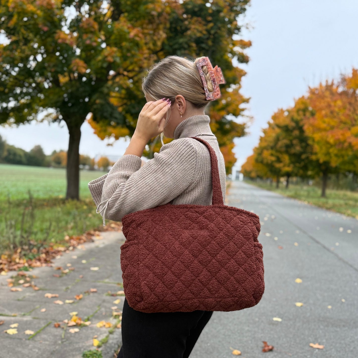 Cozy Teddy Tasche / Schoko