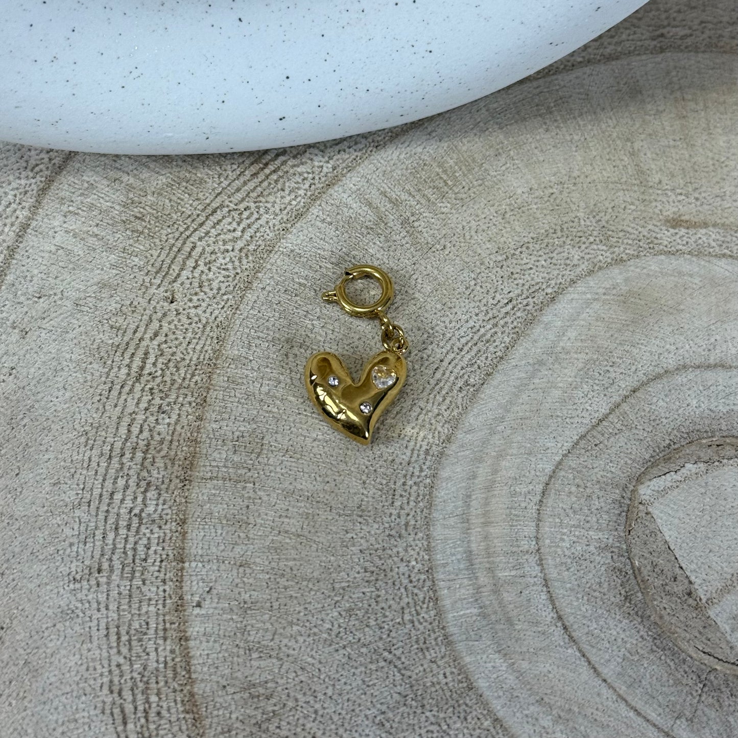 Charm / Herz Glitzer (Schmuck)