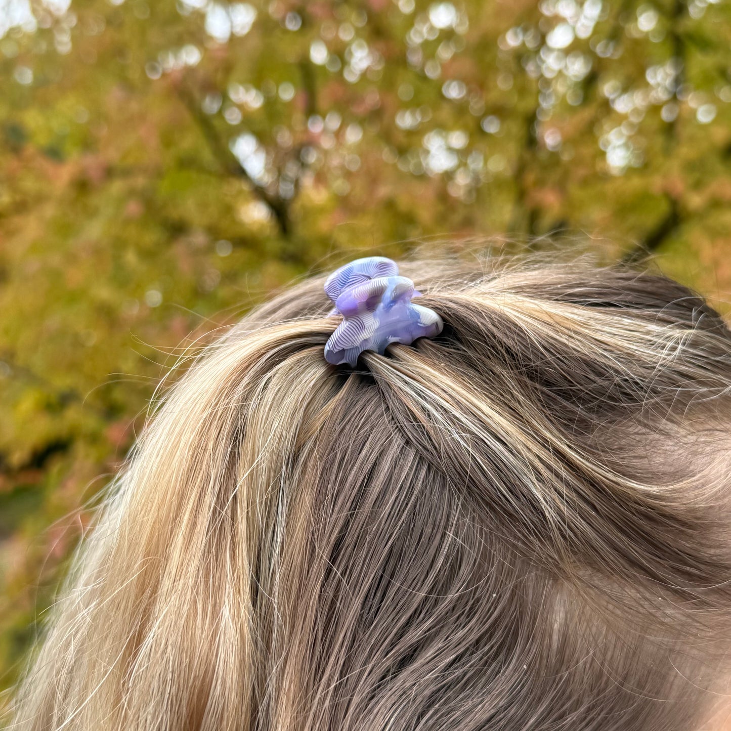 Round Clip 2er Set / Lila XS