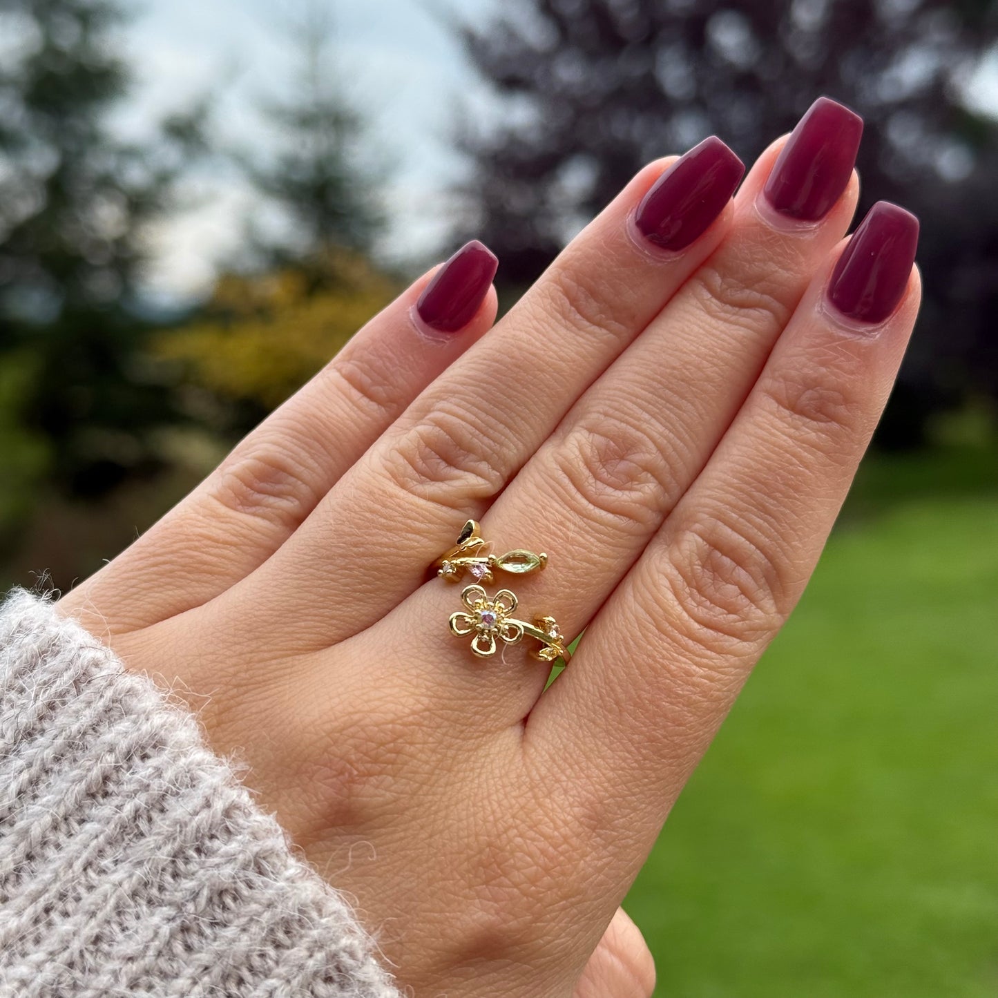 FlowerLeaf Ring