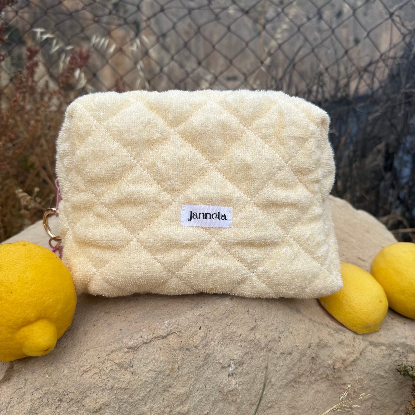 Kosmetiktasche Bubble / ButterYellow L