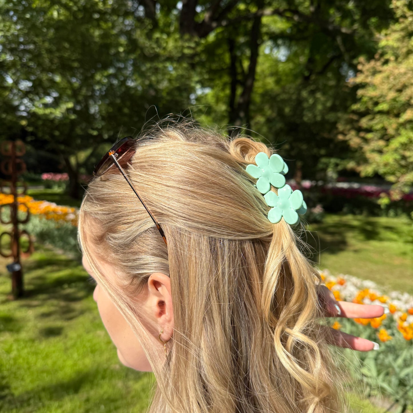 FlowerPower Clip 2er Set / Celeste Mini