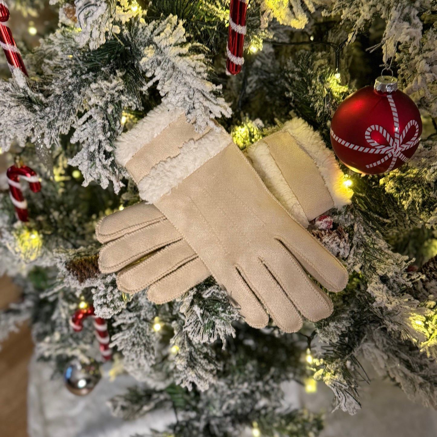 Handschuhe dick / Beige