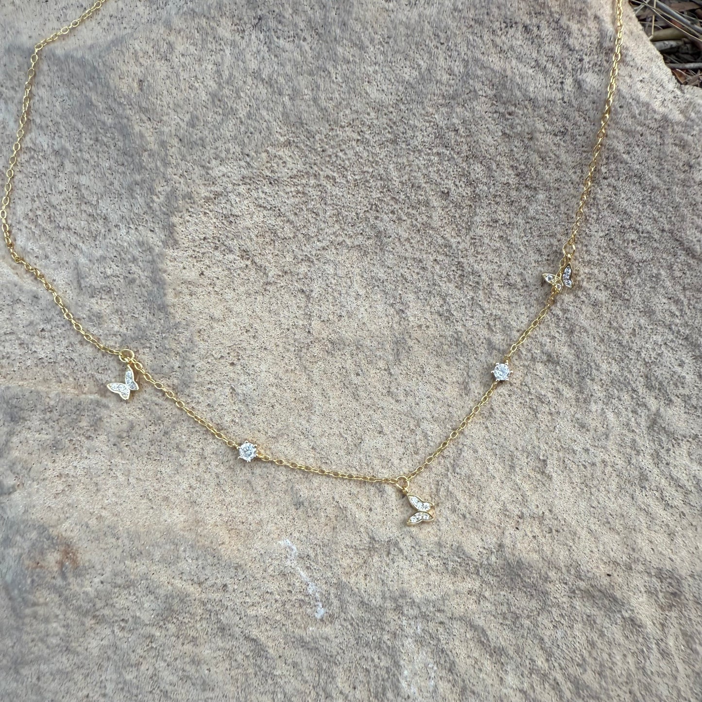 Kette / Schmetterling Gold