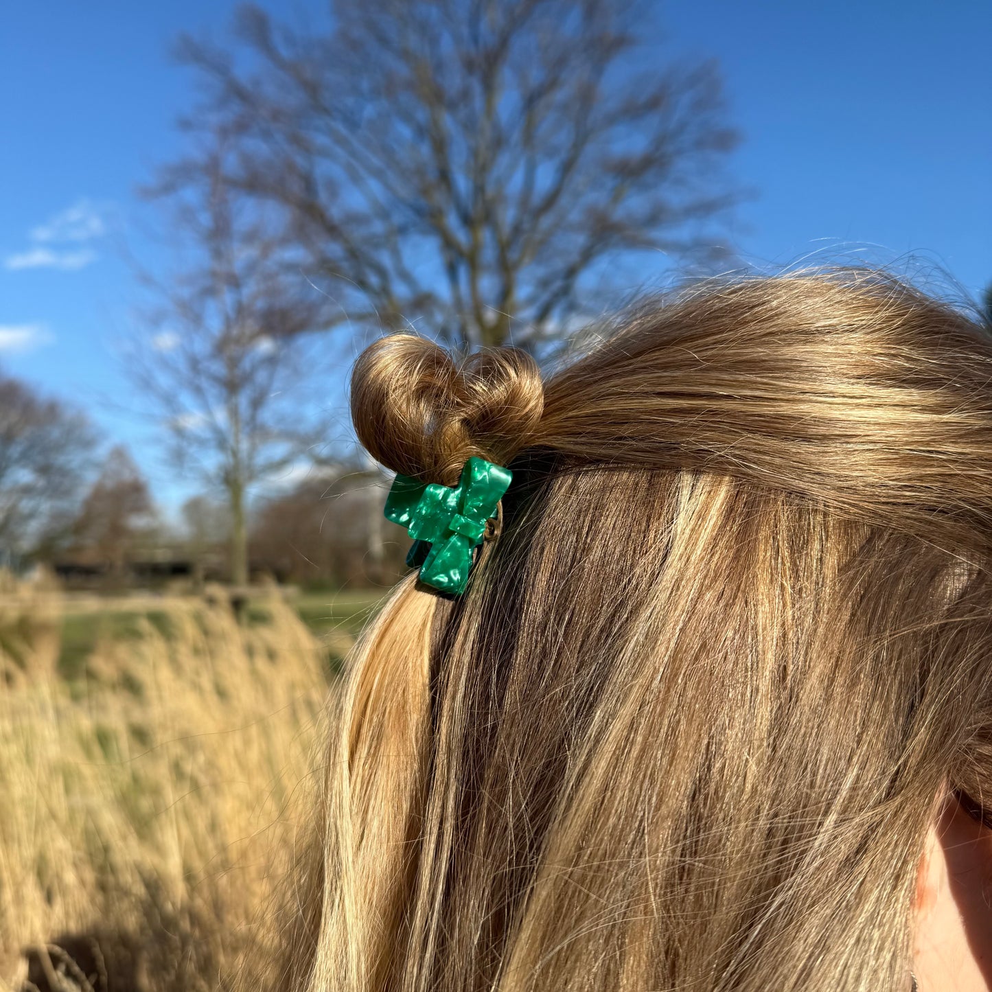Bow Clip / Mint Mini S