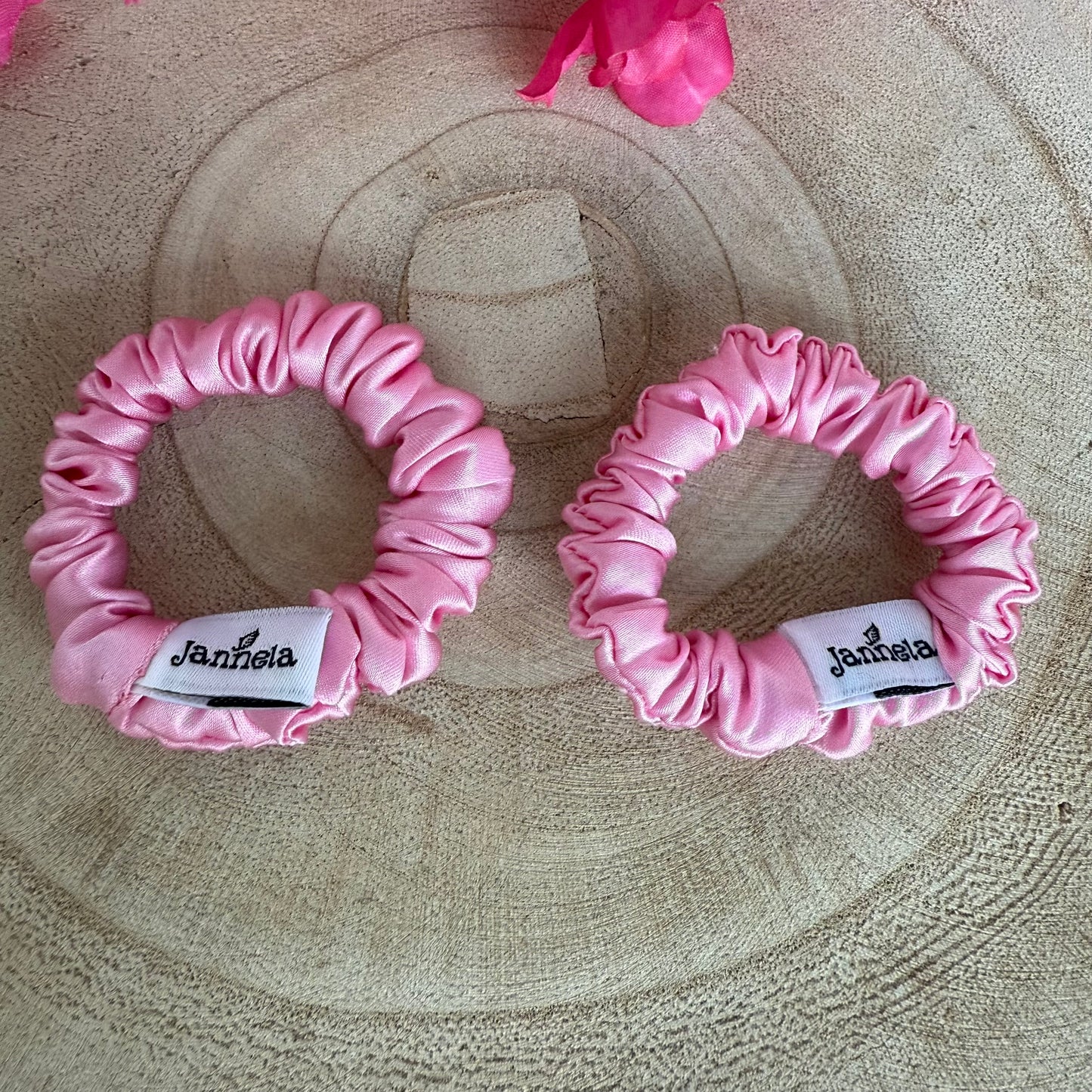 Silk Scrunchie 2er Set / Soft Pink Mini