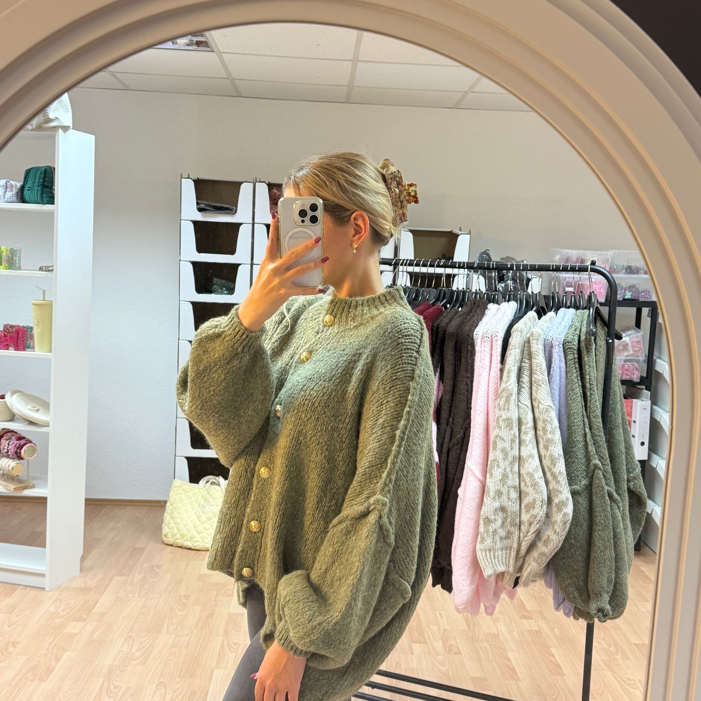 Strickjacke / Grün