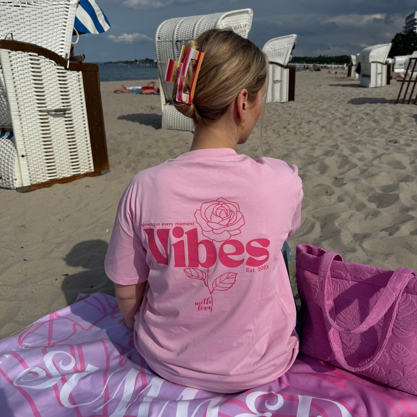 Oversized T-Shirt / Rosy Vibe