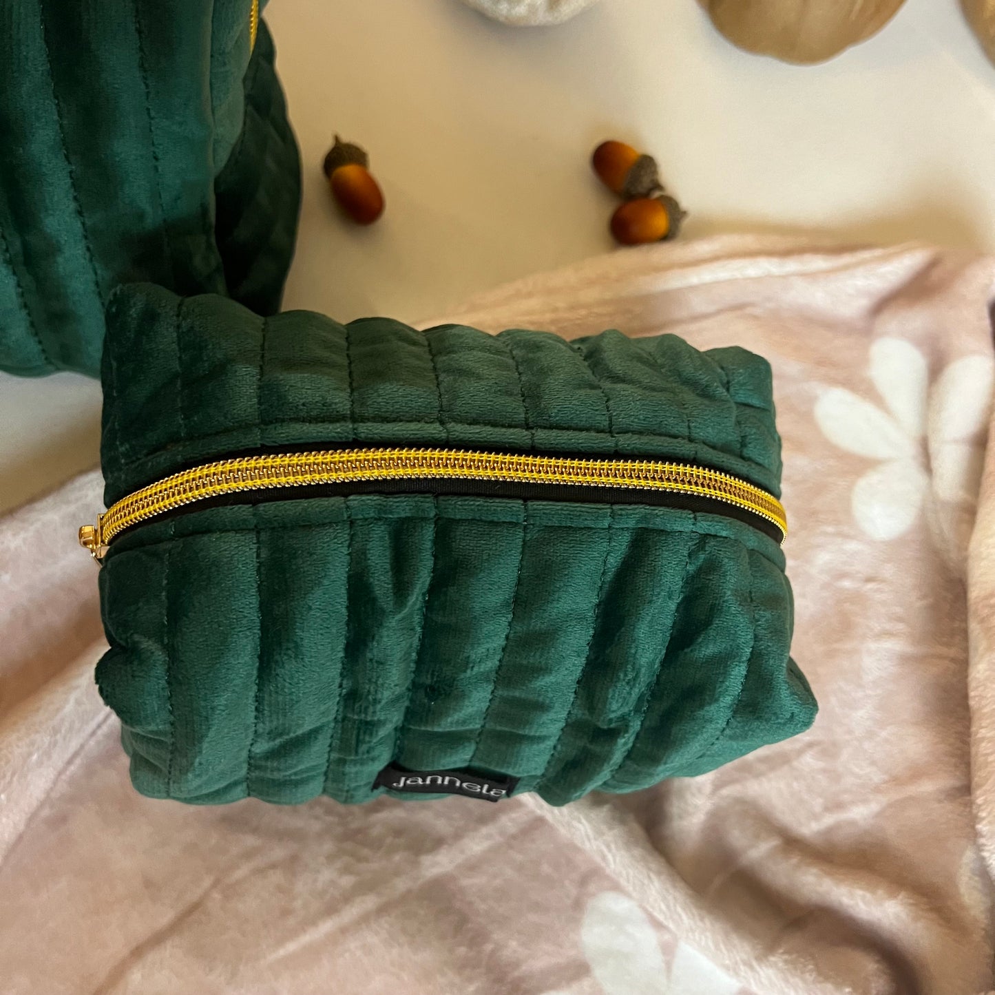 Kosmetiktasche /Golden Green M