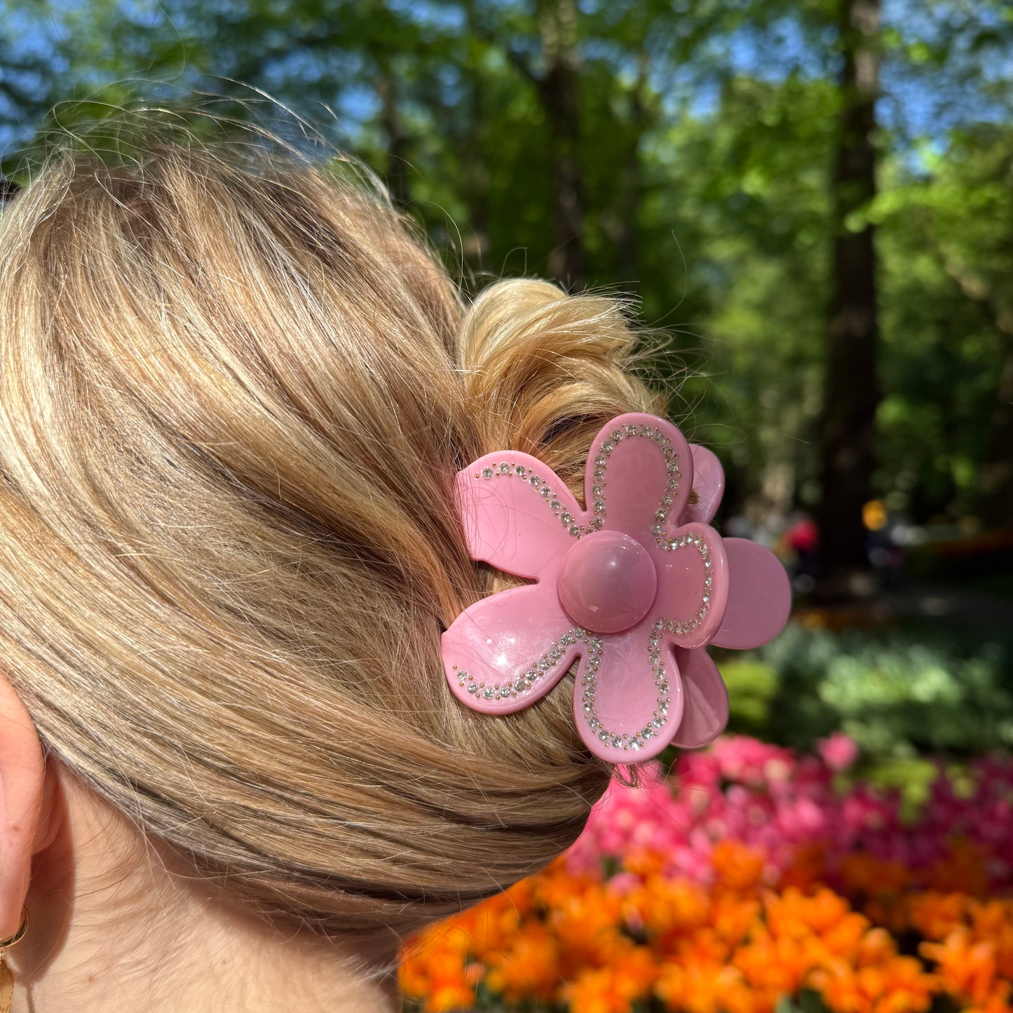 FlowerPower Clip / Rosa Diamond