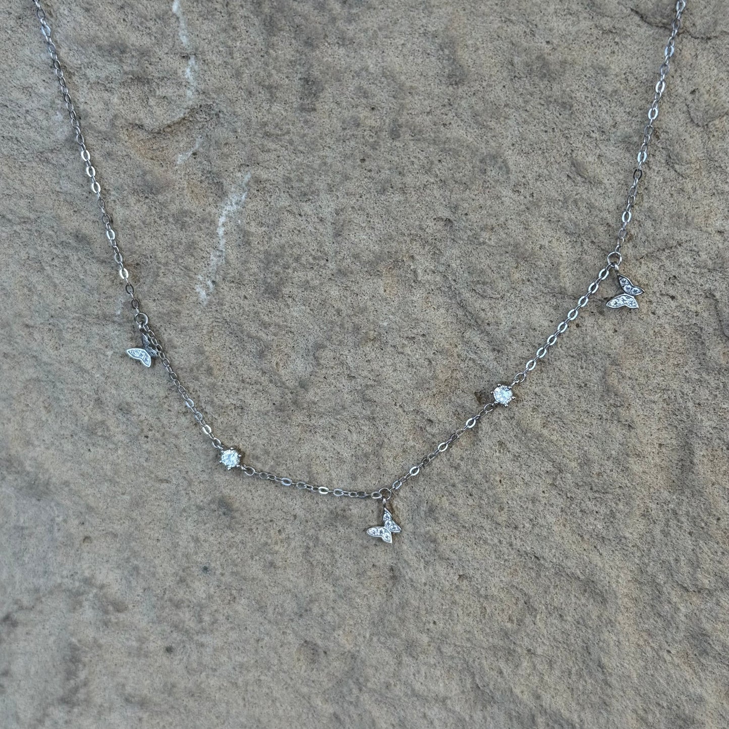Kette / Schmetterling Silber