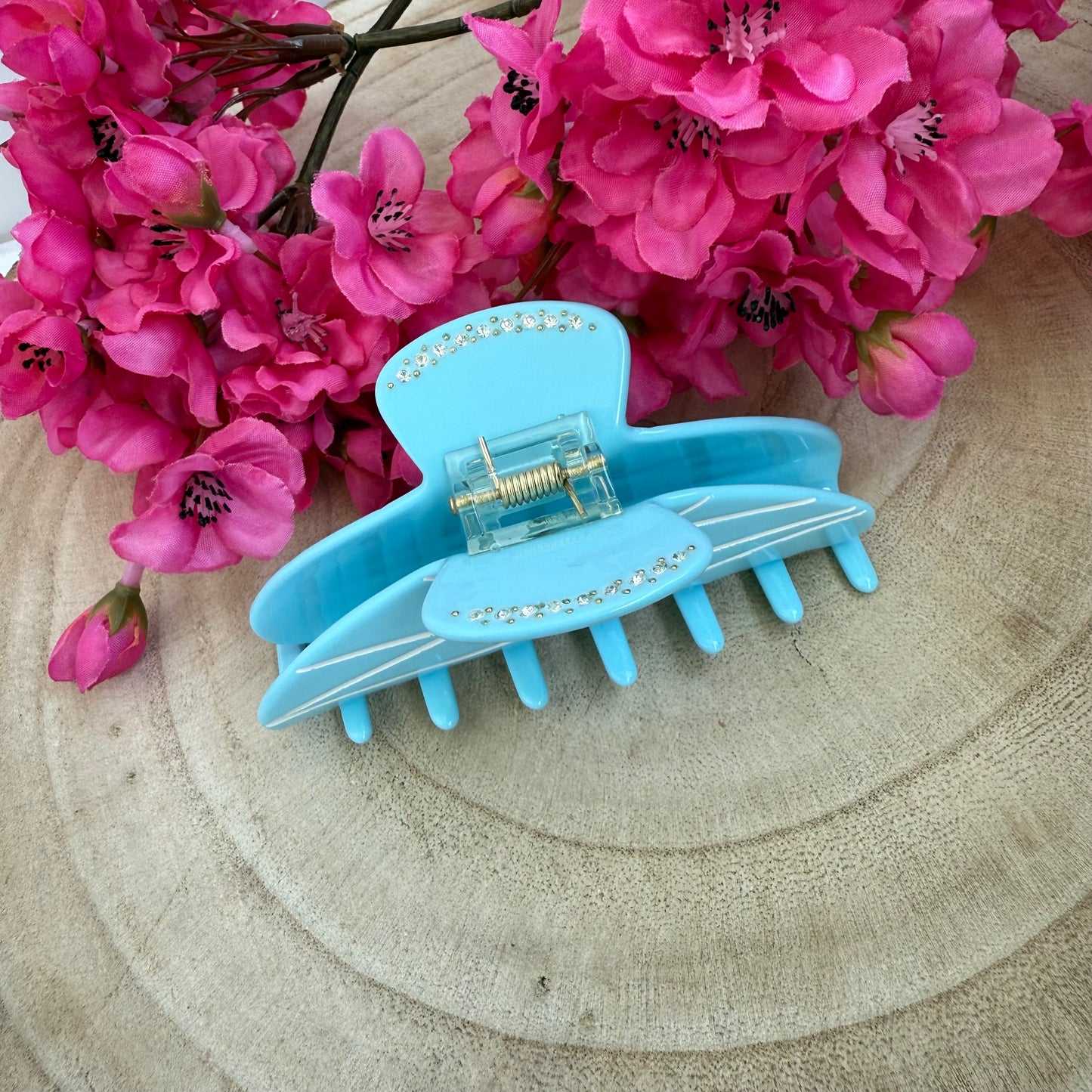 Round Clip / BlueStripes L