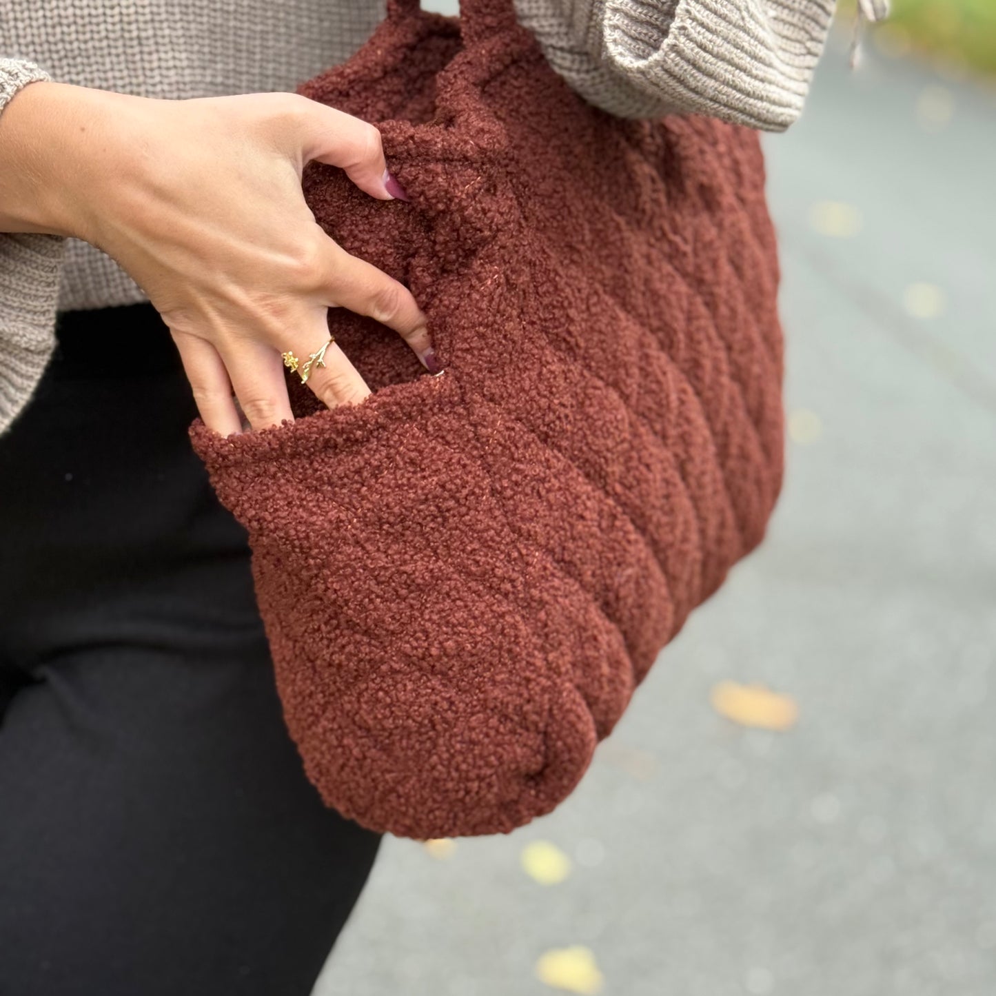 Cozy Teddy Tasche / Schoko