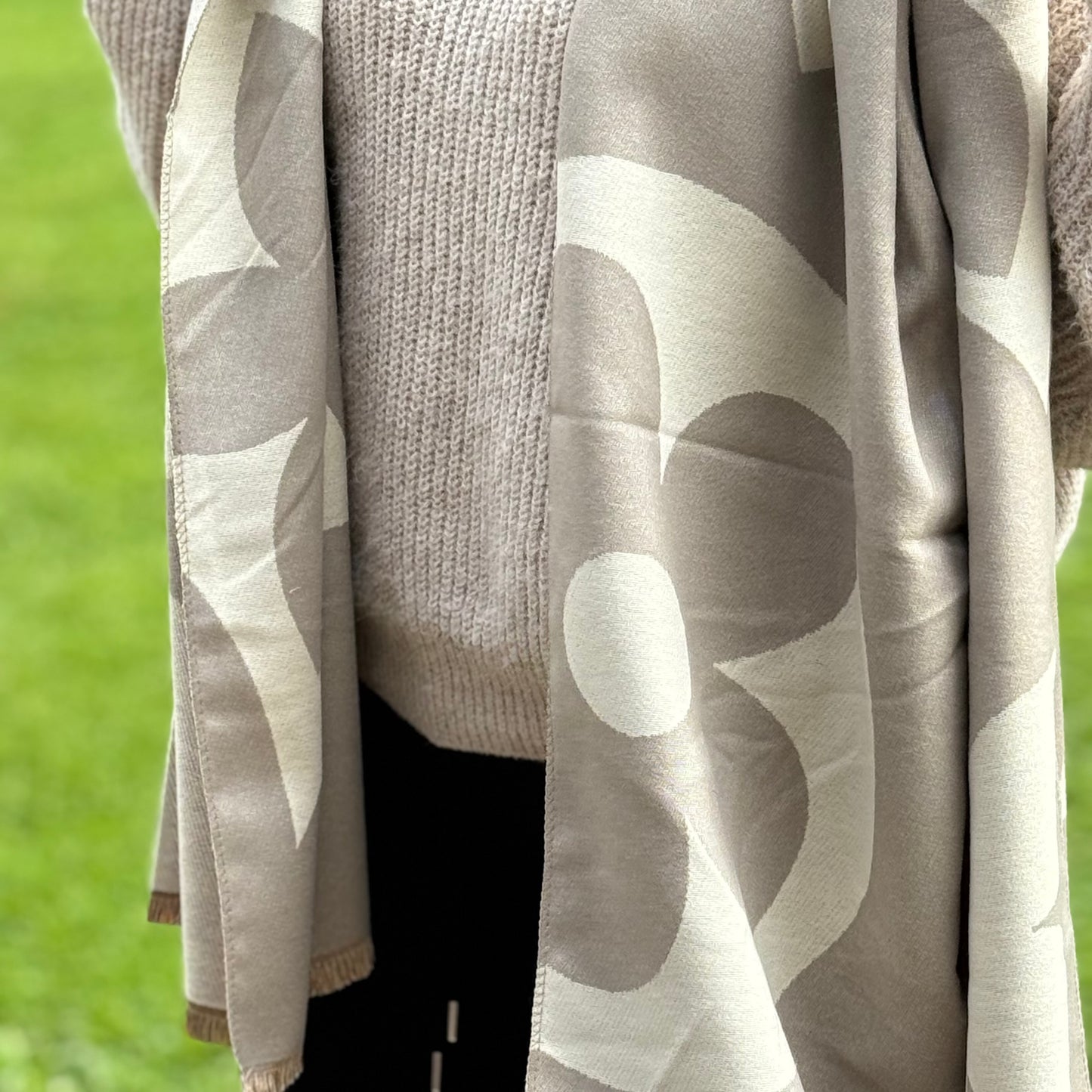 Soft Schal / Flower Creme