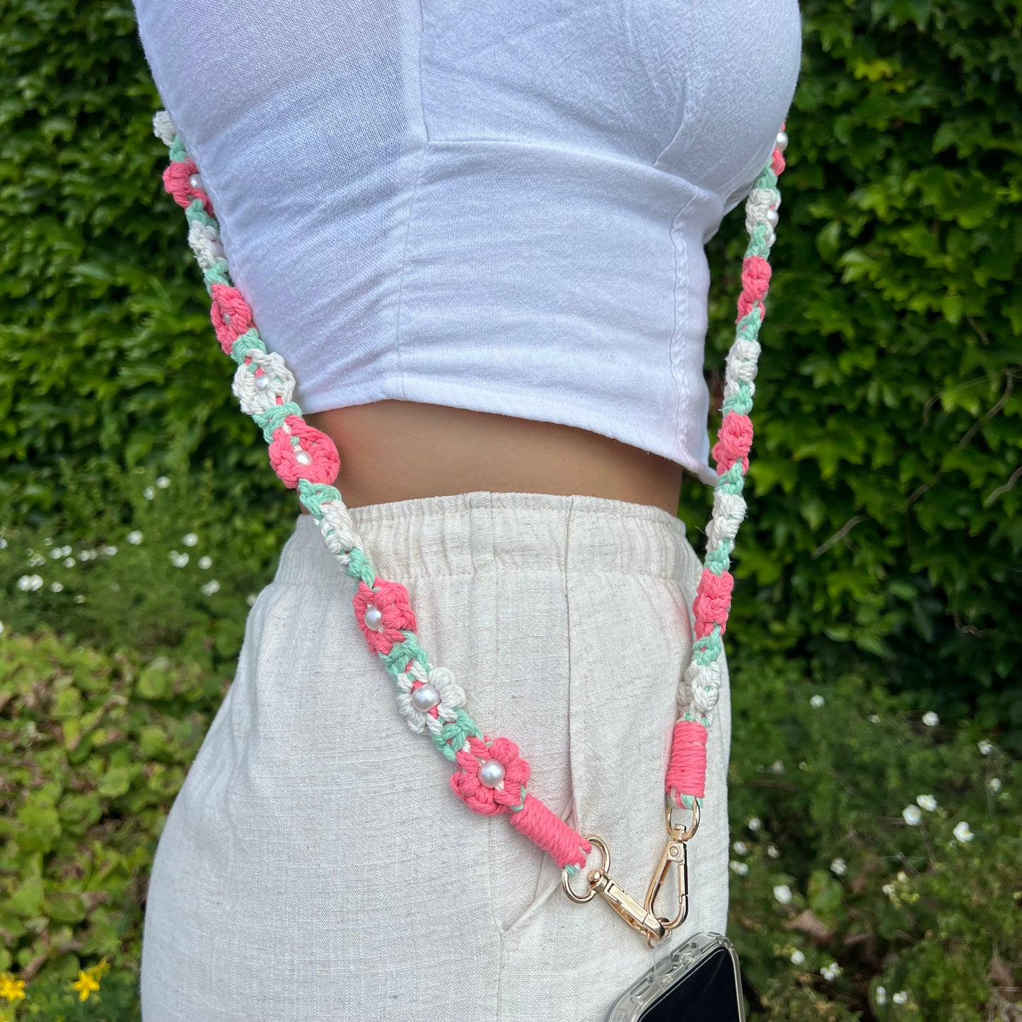 Handykette / Summer Flower Mint
