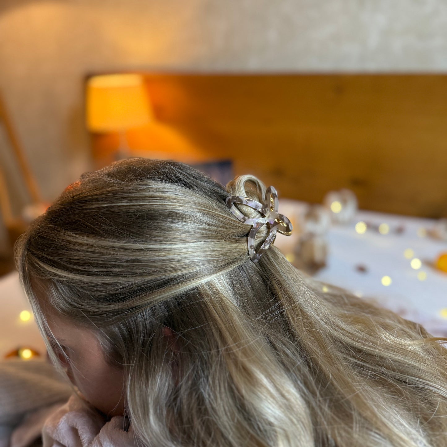 Butterfly Metall Clip / Brown Glow