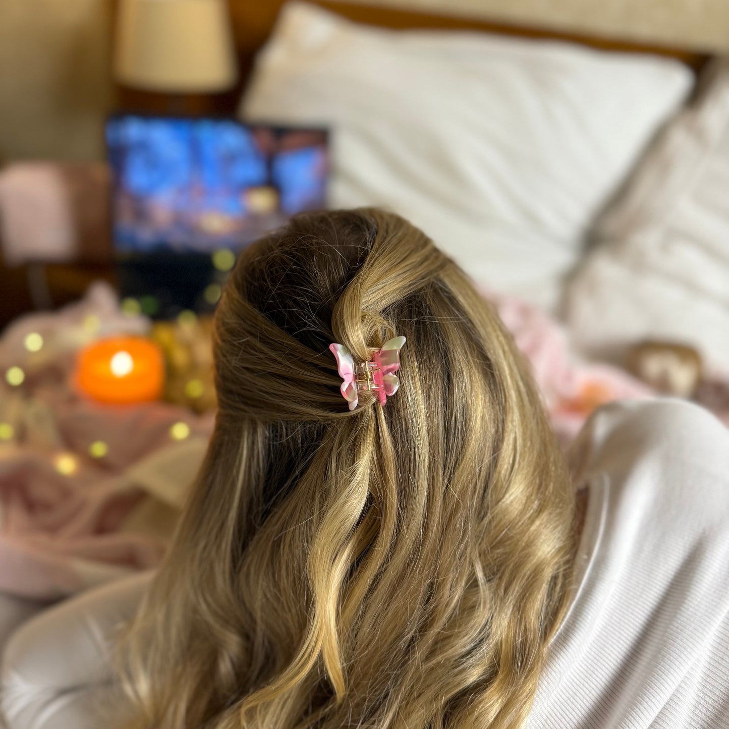 Haarklammer Baby Schmetterling PinkLady