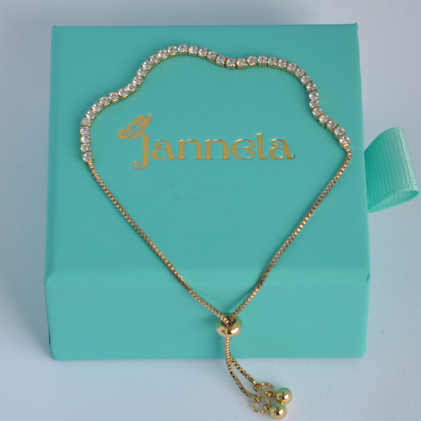 Wave Armband / Gold Glitzer