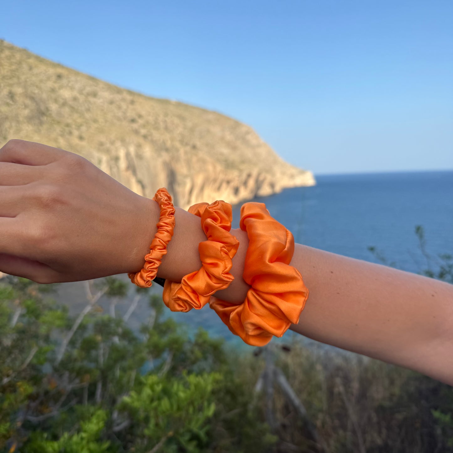Silk Scrunchie / Orange