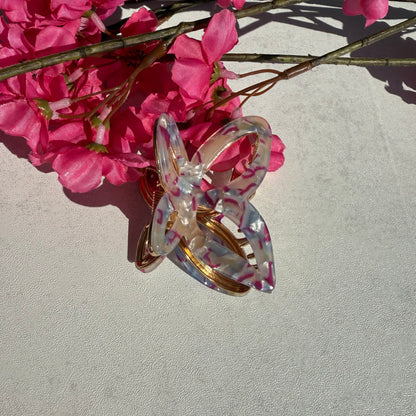 Butterfly Metall Clip / Lavender Sky