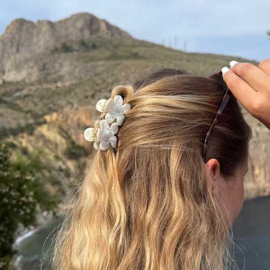 FlowerPower Clip 2er Set / SeaShellWhite Mini