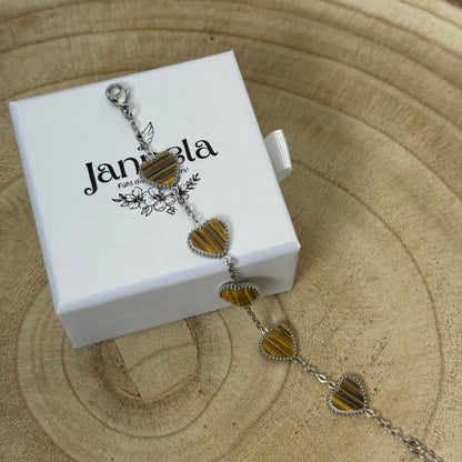 Herz Armband / Brown