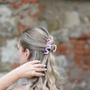 Wave Metall Haarklammer / Purple