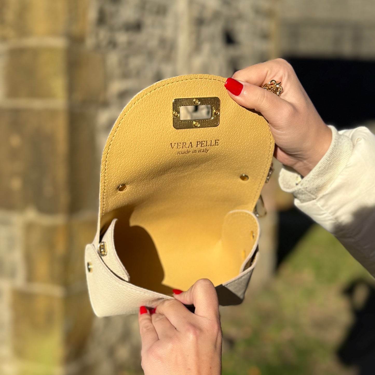 Cira Tasche / Beige Leder