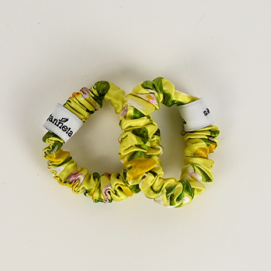 Silk Scrunchie 2er Set / Citrus Mini