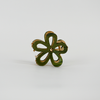 Blume Metall Haarklammer / Green