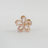 Blume Metall Haarklammer / LightRose