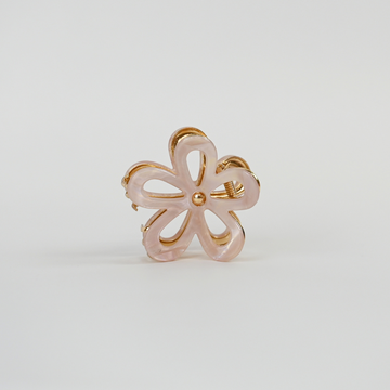 Blume Metall Haarklammer / LightRose