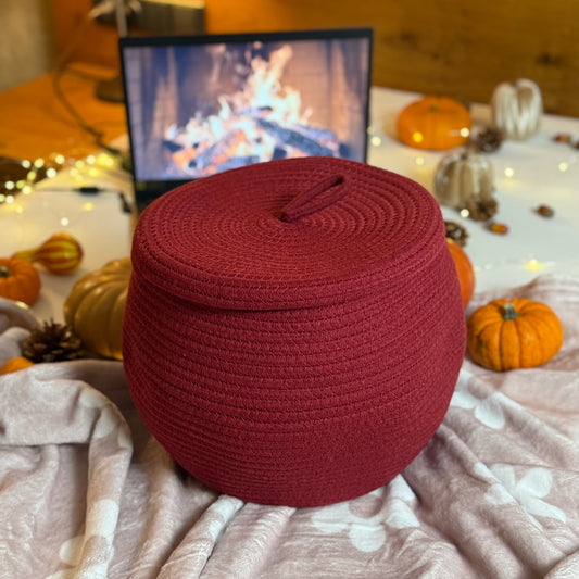 Aufbewahrungskorb Baumwolle RedVelvet