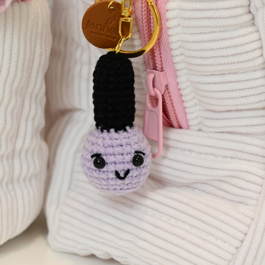 Anhänger / Nagellack lila