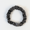 Silk Scrunchie / LeoBlacknWhite