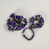 Silk Scrunchie / PurpleFlower