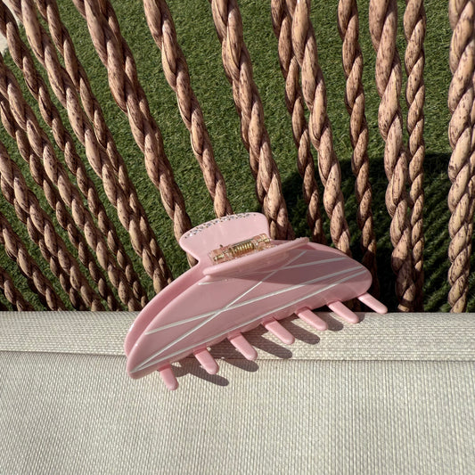 Round Clip /  RosaStripes L