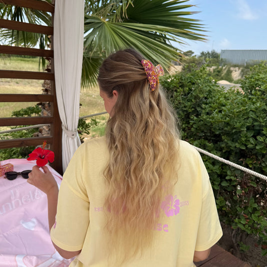Round Clip / PeachMelbaDiamond L