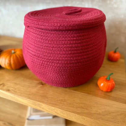 Aufbewahrungskorb Baumwolle RedVelvet
